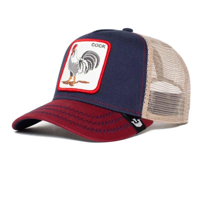 Mũ lưới Goorin Bros The Cock phối màu Navy & Đỏ - Nón Mũ Happy Cap - Công Ty TNHH May Mặc Happy Cap